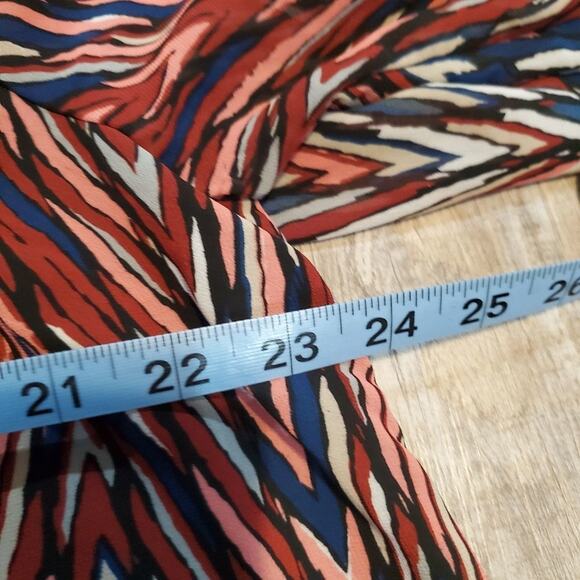 Premise 1x women's multicolor sheer blouse - Picture 7 of 11